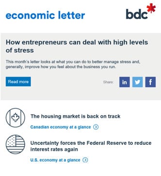 Newsletter and economic letter