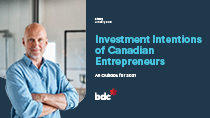 Investment intentions of canadian entrepreneurs