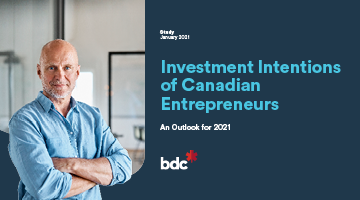 Investment intentions of canadian entrepreneurs
