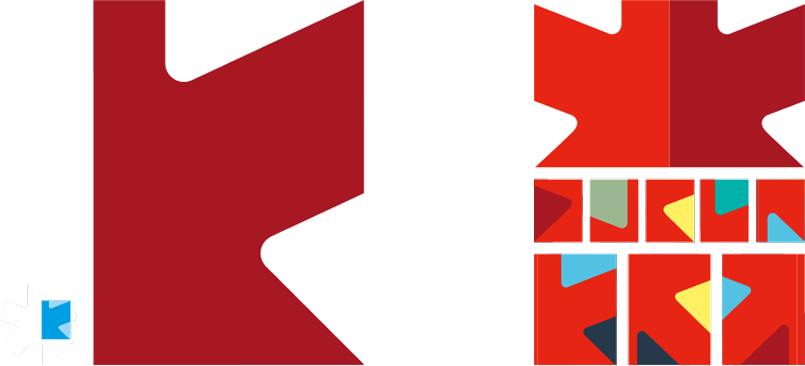 bdc logos and geometric shapes