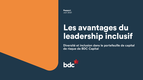 les avantages du leadership inclusif, rapport bdc
