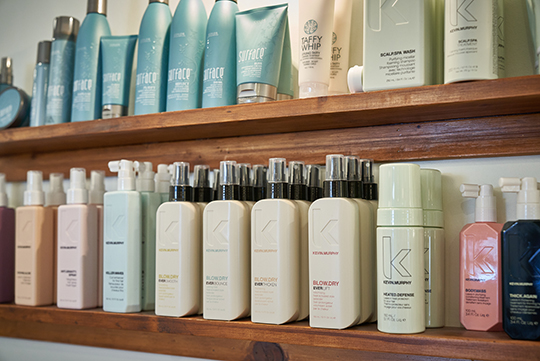 Product shelf at Freshair Boutique