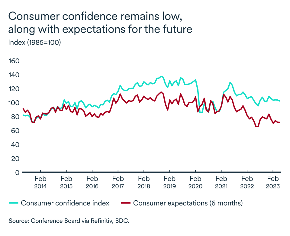 MEL June 2023 graph, United States consumer confidence