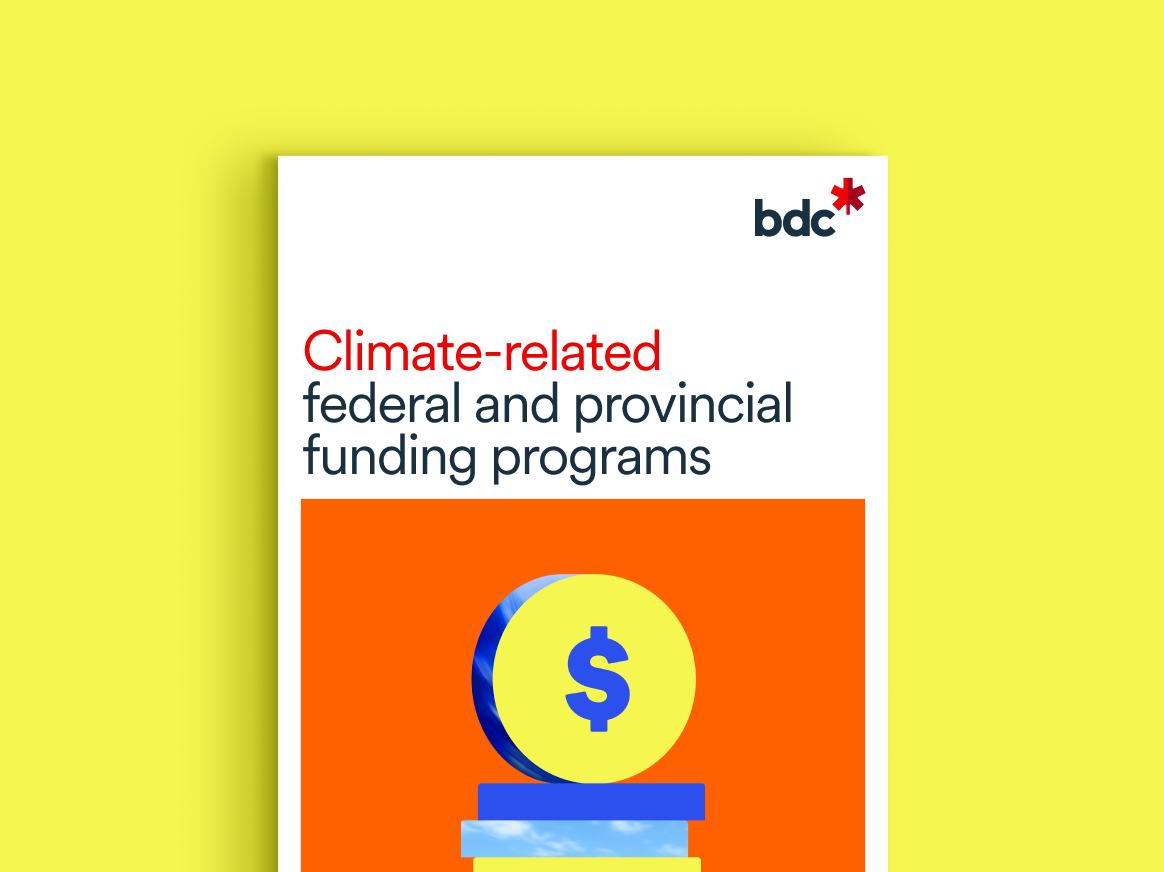 Climate-related federal and provincial funding programs list