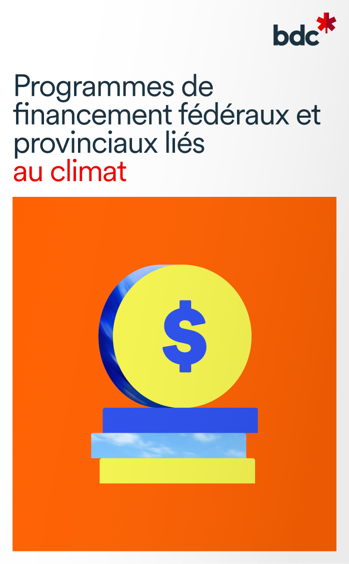 Liste de programmes de financement fédéraux et provinciaux liés au climat