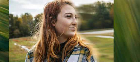 woman with long hair