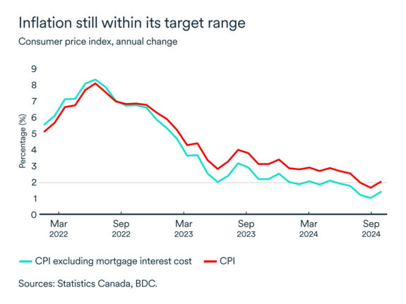 MEL December 2024 graph: Consumer price index