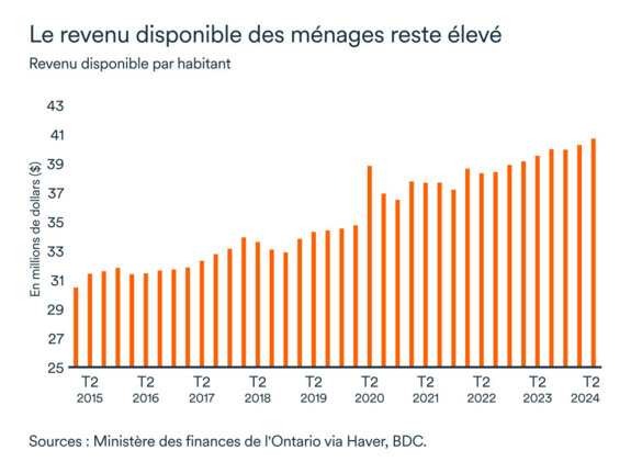 Graphique LÉM Janvier 2025: Revenu disponible par habitant